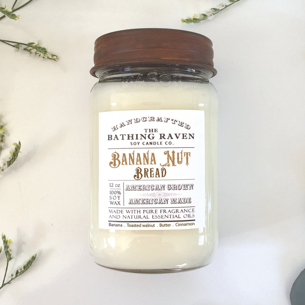 Banana Nut Bread | Farmhouse Mason Collection Soy Candle