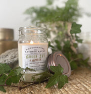 Green Ivy & Amber | Farmhouse Mason Collection Soy Candle